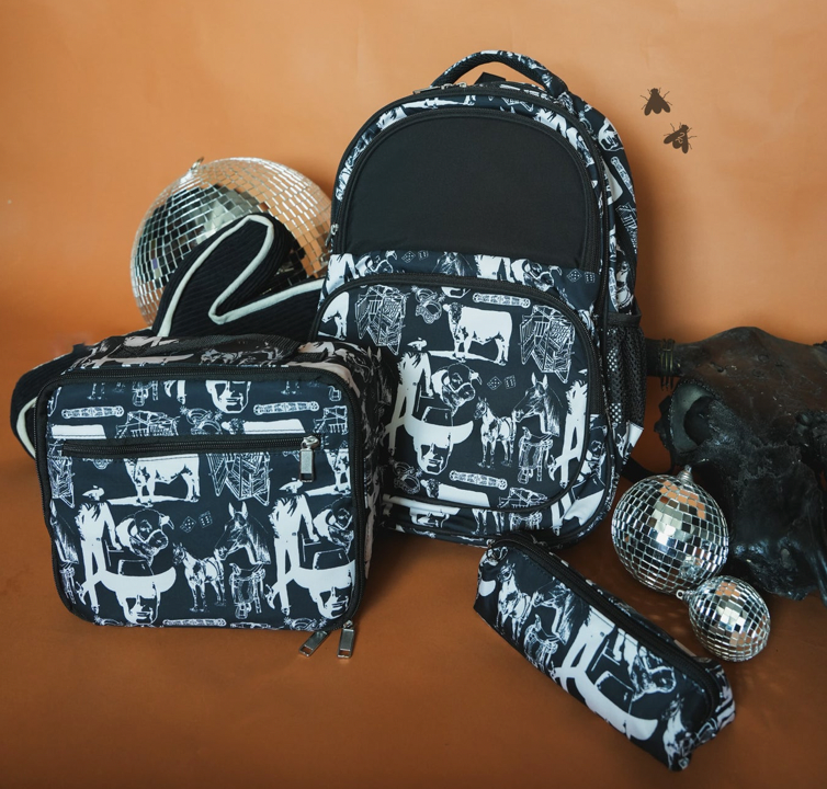 Vintage Cowboy Backpack, Lunchbox, or Pencil Pouch