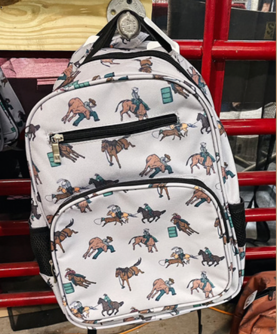 Rodeo Event School Backpack or Lunchbox