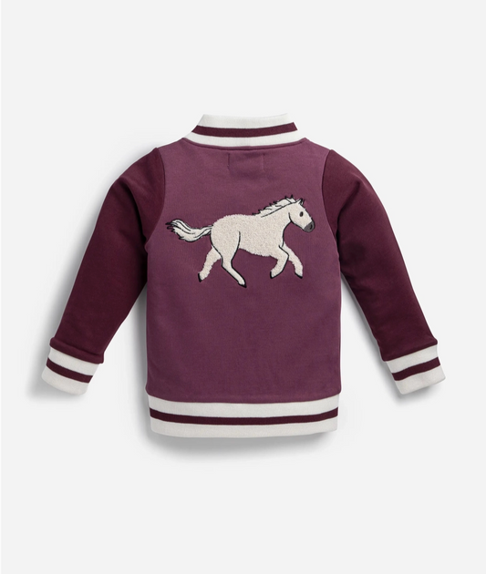 Organic Cotton Horse Bomber Jacket (Toddler)