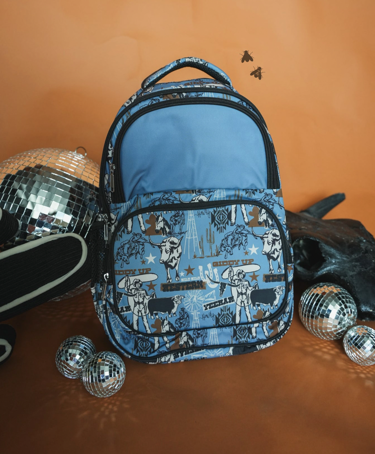 Dandy Denim Backpack, Lunchbox, or Pencil Pouch