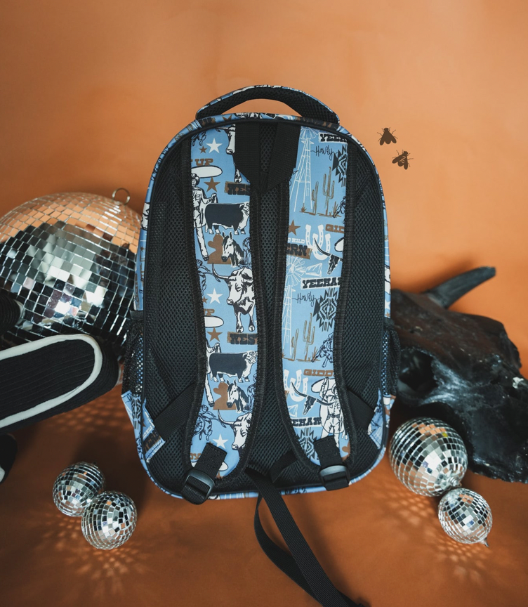 Dandy Denim Backpack, Lunchbox, or Pencil Pouch