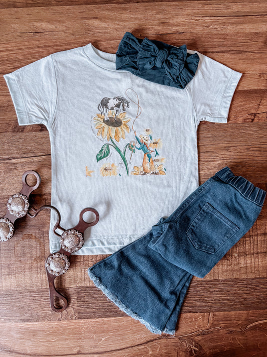 Sunflower Dreamer (Baby & Toddler) - Ice Blue