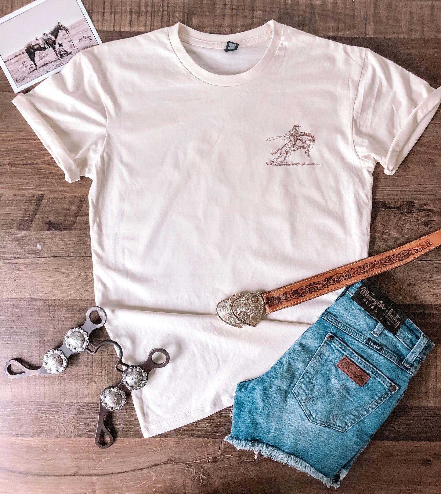 Wild & Free (Adult) Double Sided Tee - Natural