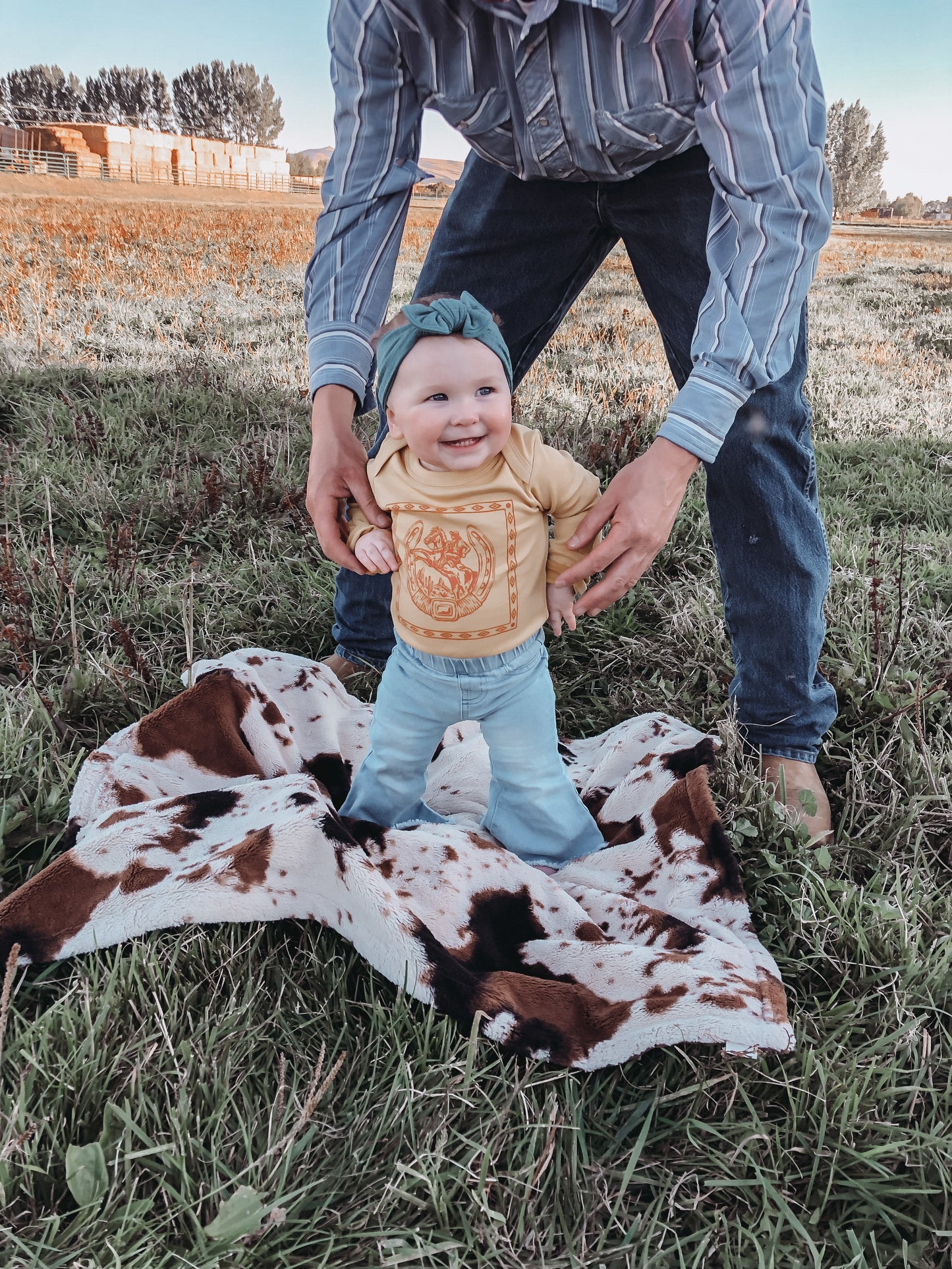 Horseshoe Cowboy Bodysuit (6-12M)