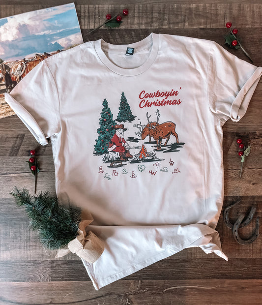 Cowboyin' Christmas tee (Adult)