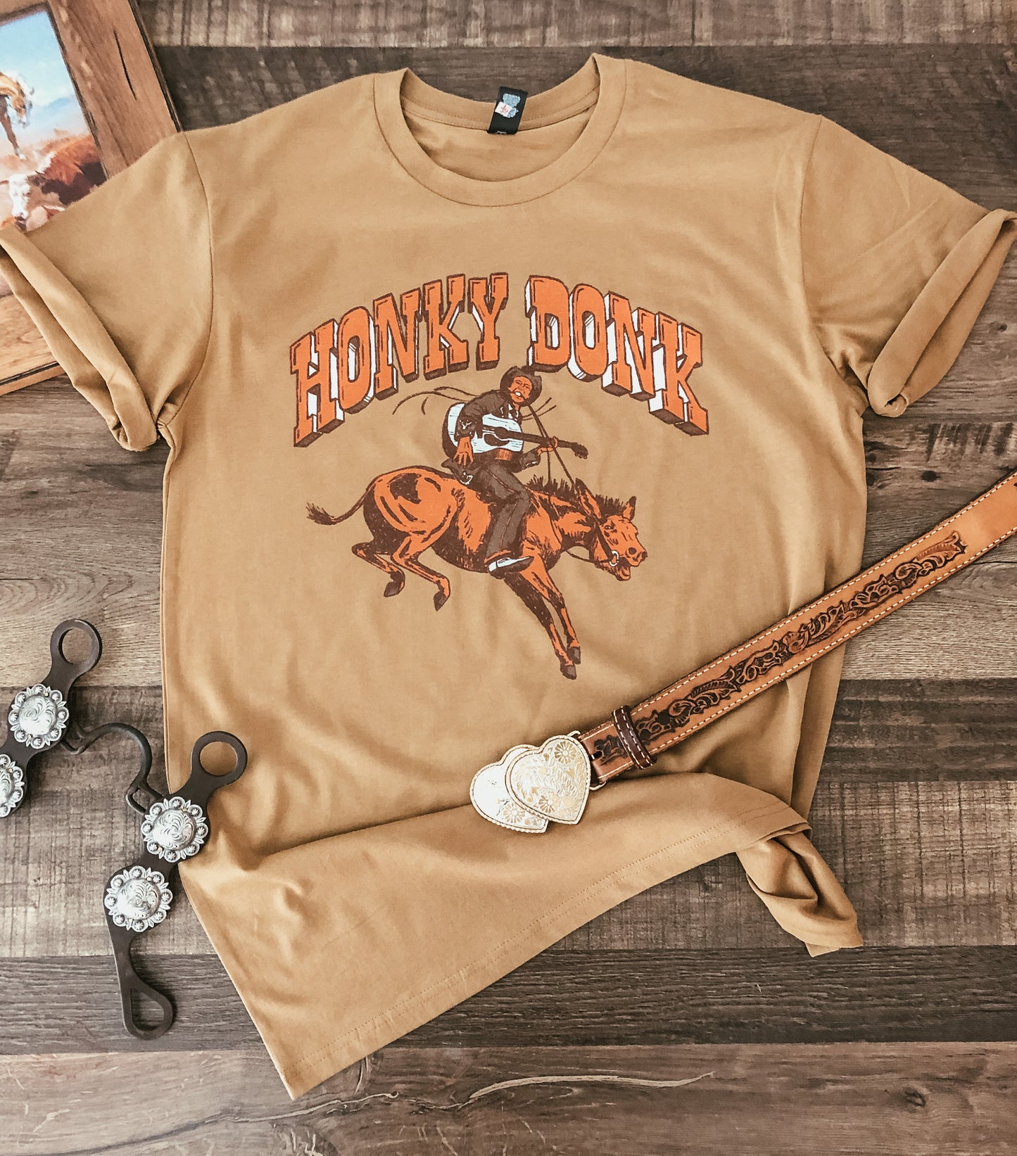 Honky Donk Tee (Adult) - Camel