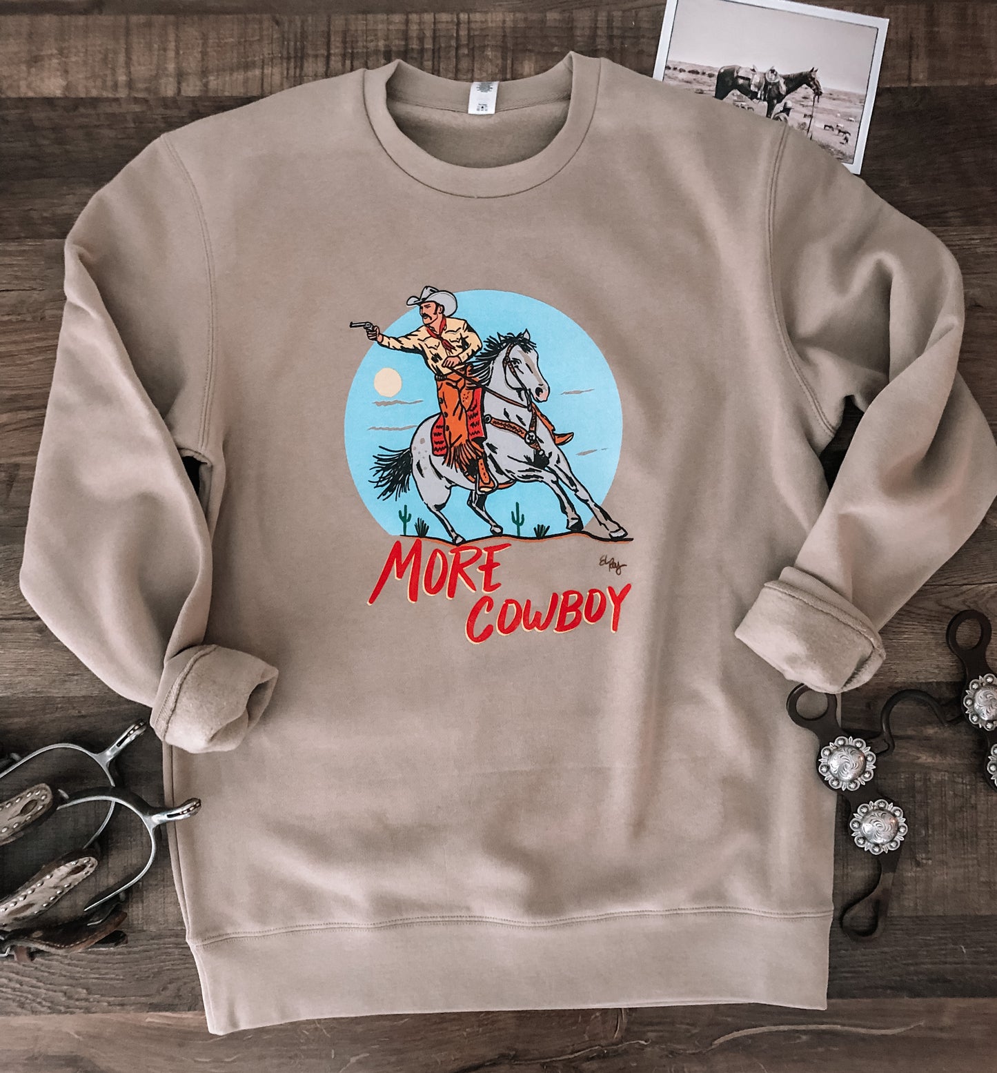 More Cowboy Crewneck Sweatshirt (Adult)