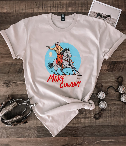 More Cowboy Tee (Adult) - Bone