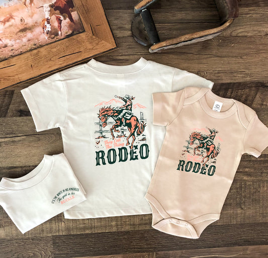 They Call The Thing Rodeo Bodysuit (Baby, Toddler & Youth) - Natural
