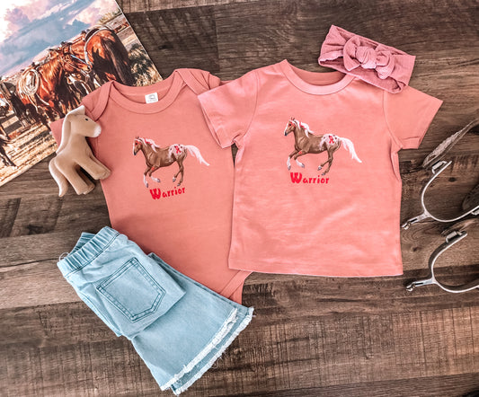 Breast Cancer Awareness War Horse (Baby & Toddler)