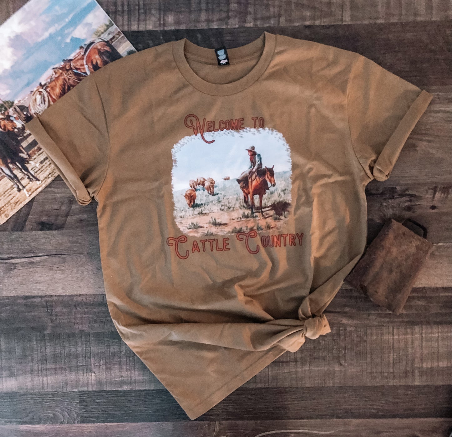 Welcome To Cattle Country tee (Adult)