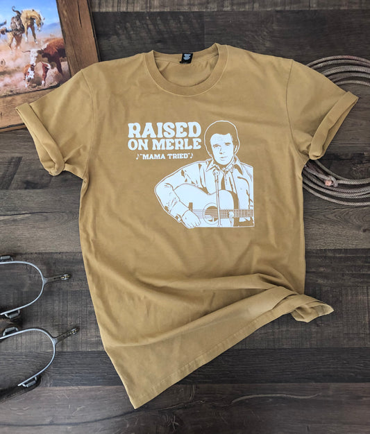 Raised on Merle Tee (Adult)