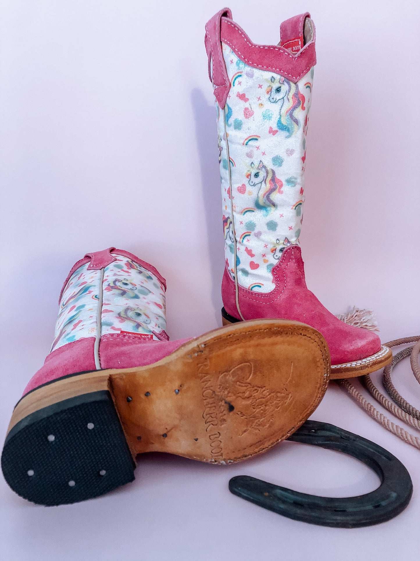 Pink Rancherr Unicorn Boots (Toddler size 10)